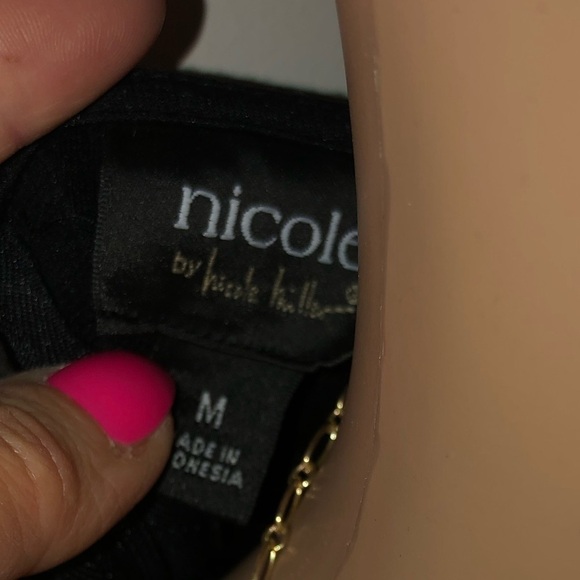 NICOLE by Nicole Miller Black Studded Dress Medium - Picture 6 of 8